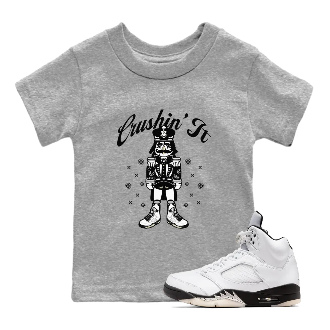 - 5 Kids SNRT Tees Black Sneaker Air It Virtual reality All-inclusive Crushin' White Jordan