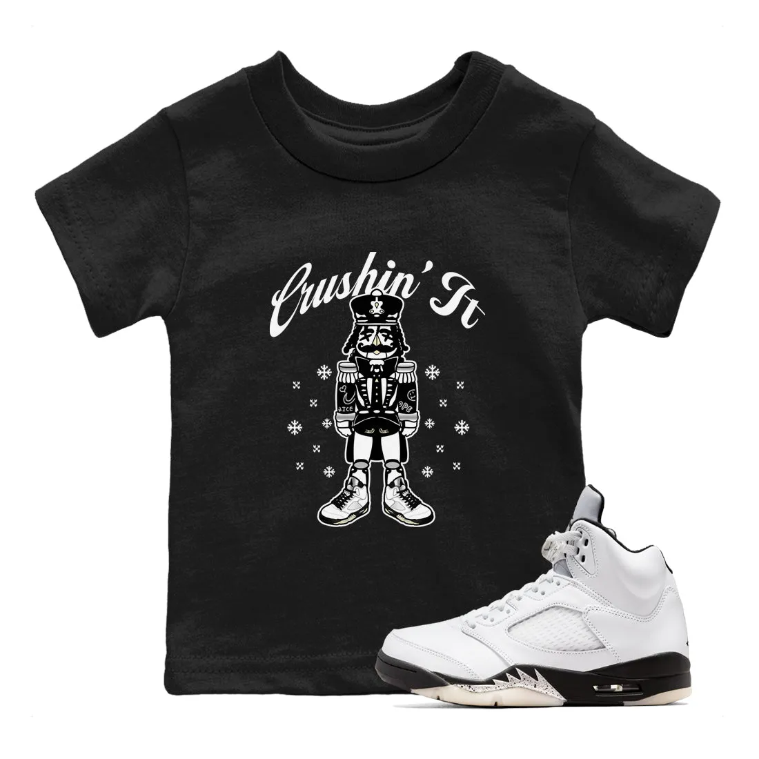 - 5 Kids SNRT Tees Black Sneaker Air It Virtual reality All-inclusive Crushin' White Jordan
