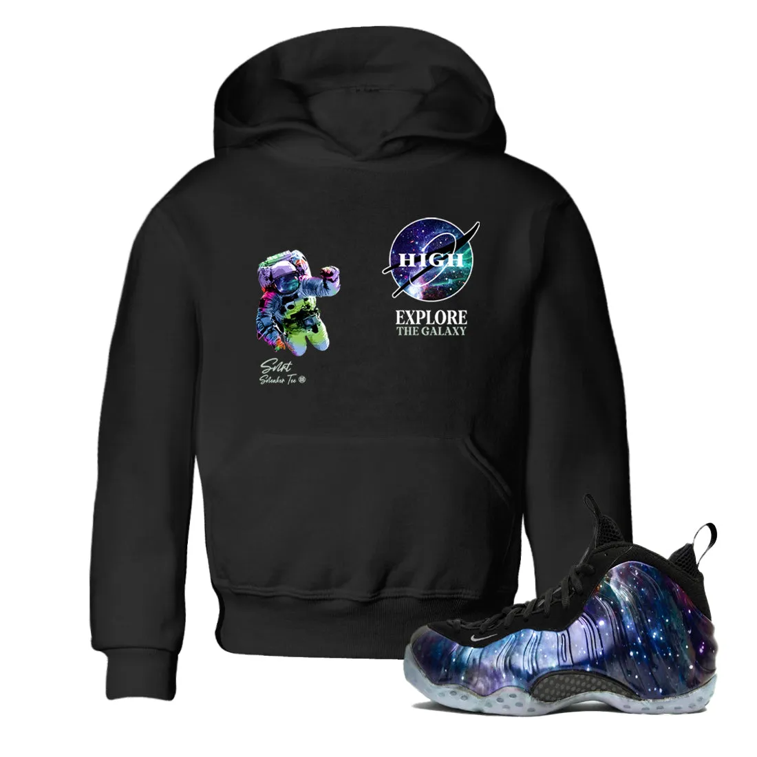 - Kids Leading-edge Air Tees The SNRT Sneaker One Explore Instant Galaxy Foamposite Galaxy