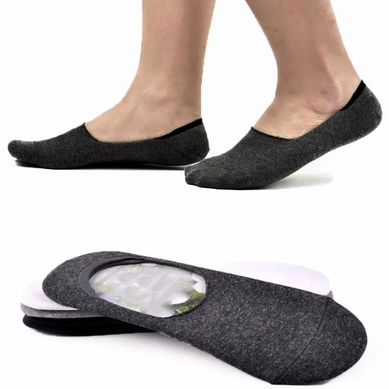 1Pair Fashion Unisex Women Men Loafer Boat Non-Slip Invisible No Show Nonslip Liner Low Cut Soft Breathable Cotton Short Socks