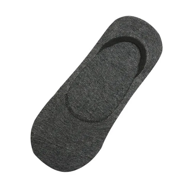 1Pair Fashion Unisex Women Men Loafer Boat Non-Slip Invisible No Show Nonslip Liner Low Cut Soft Breathable Cotton Short Socks