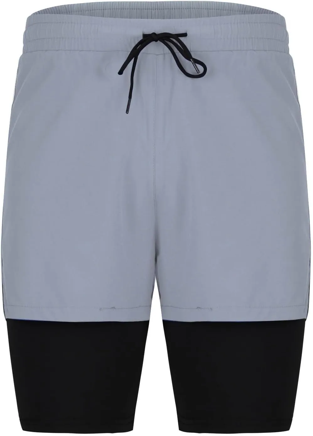 2 in 1 Running Shorts for Men Workout Gym Athletic Shorts Quick Dry Lightweight Training Shorts with Pockets Joggers