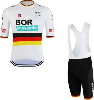 2022 Pro Team Cycling Jersey Set For Men,Breathable MTB Bike Shirt Bib Short Kits GEL Paddad