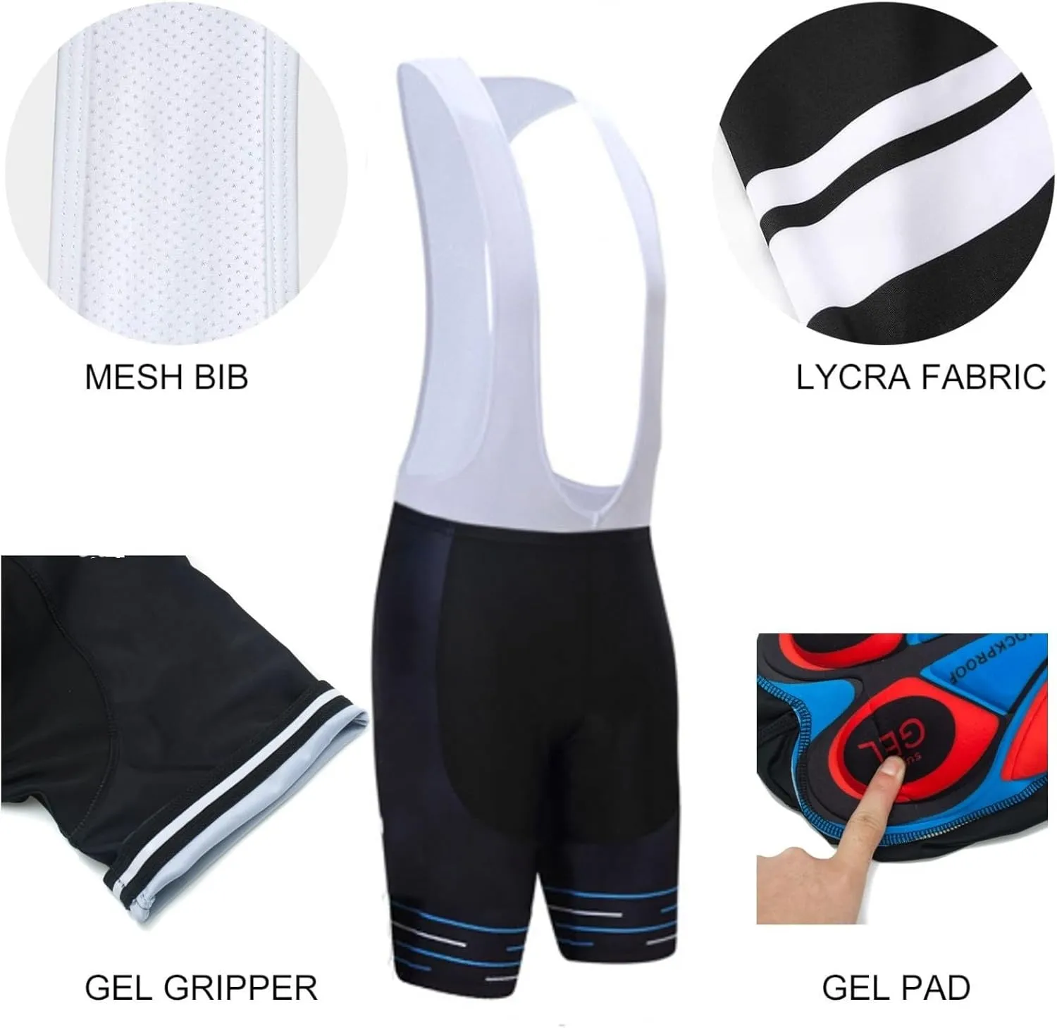 2022 Pro Team Cycling Jersey Set For Men,Breathable MTB Bike Shirt Bib Short Kits GEL Paddad