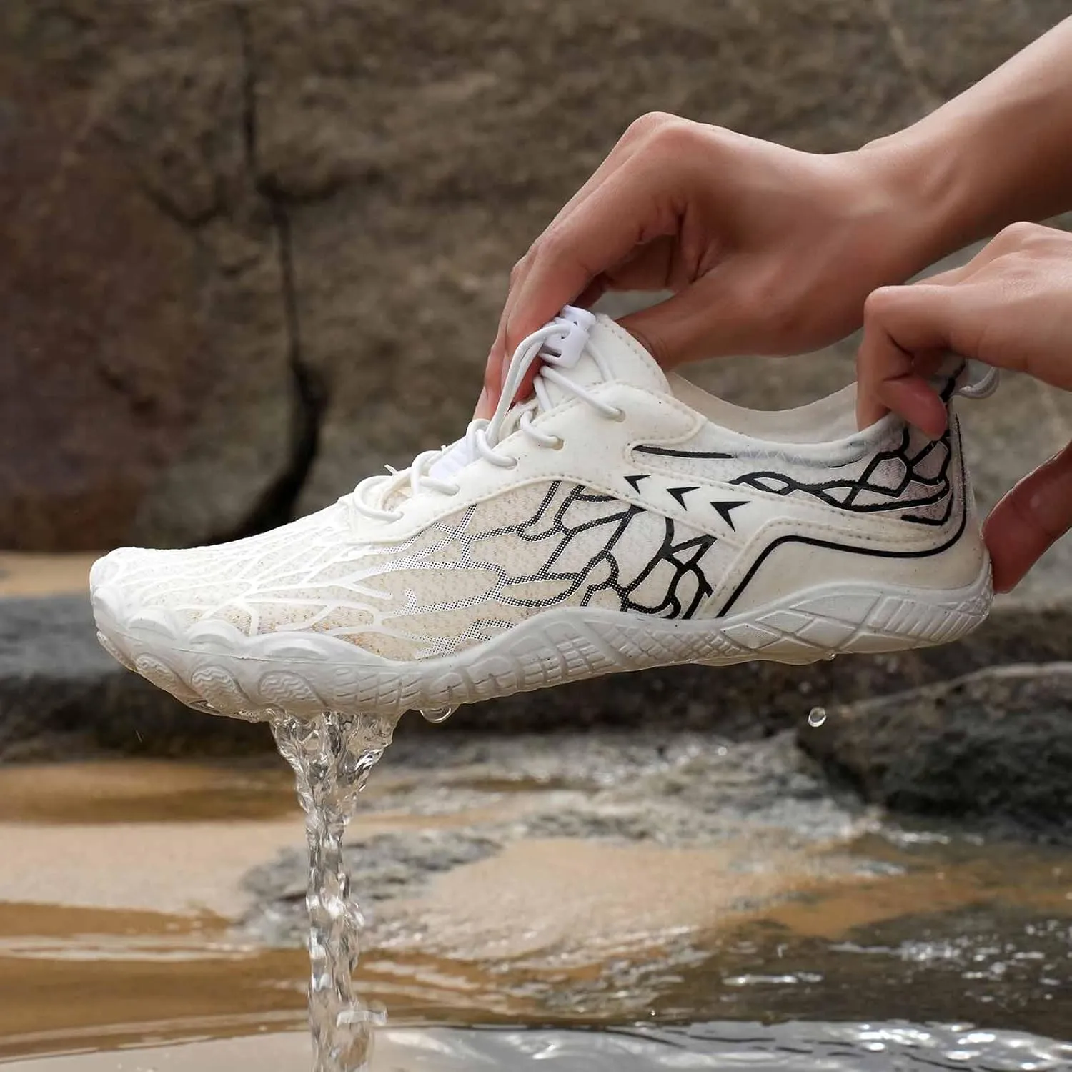 2025 New Barefoot Shoes Women, Hike Barefoot for Womens Mens，Water Shoes with Wide Toe Box Healthy Non-Slip,Neuropathy Breathable Barefoot Vitality