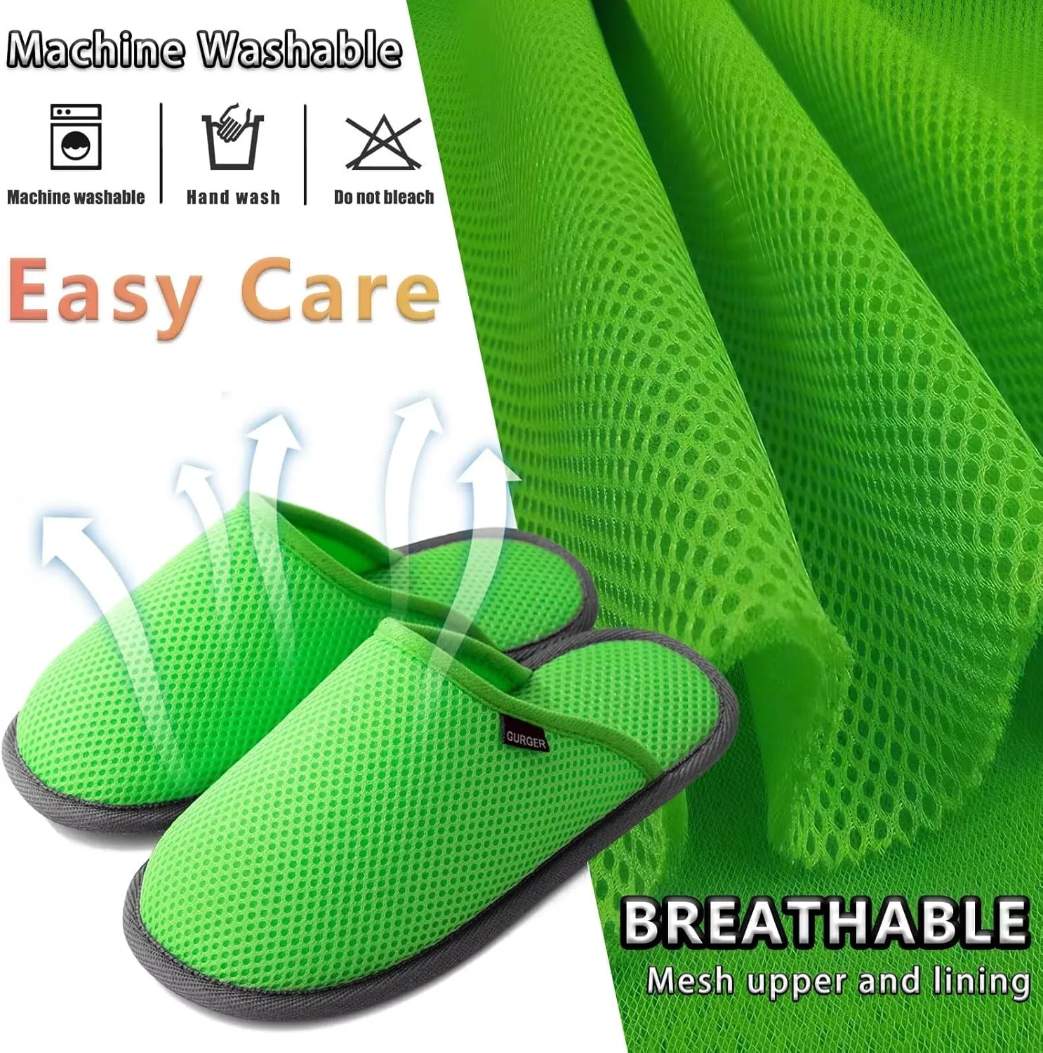 3-6 Pairs Spa Slippers Set Non-Disposable Washable Non-Slip Guest Slippers Comfortable Breathable, Various Sizes and Colours