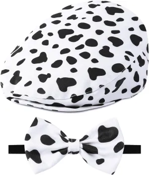 A&J DESIGN Baby Boy Driver Cap, Toddler 2pcs Newsboy Cap & Bow Tie （3 Months - 8 Years）