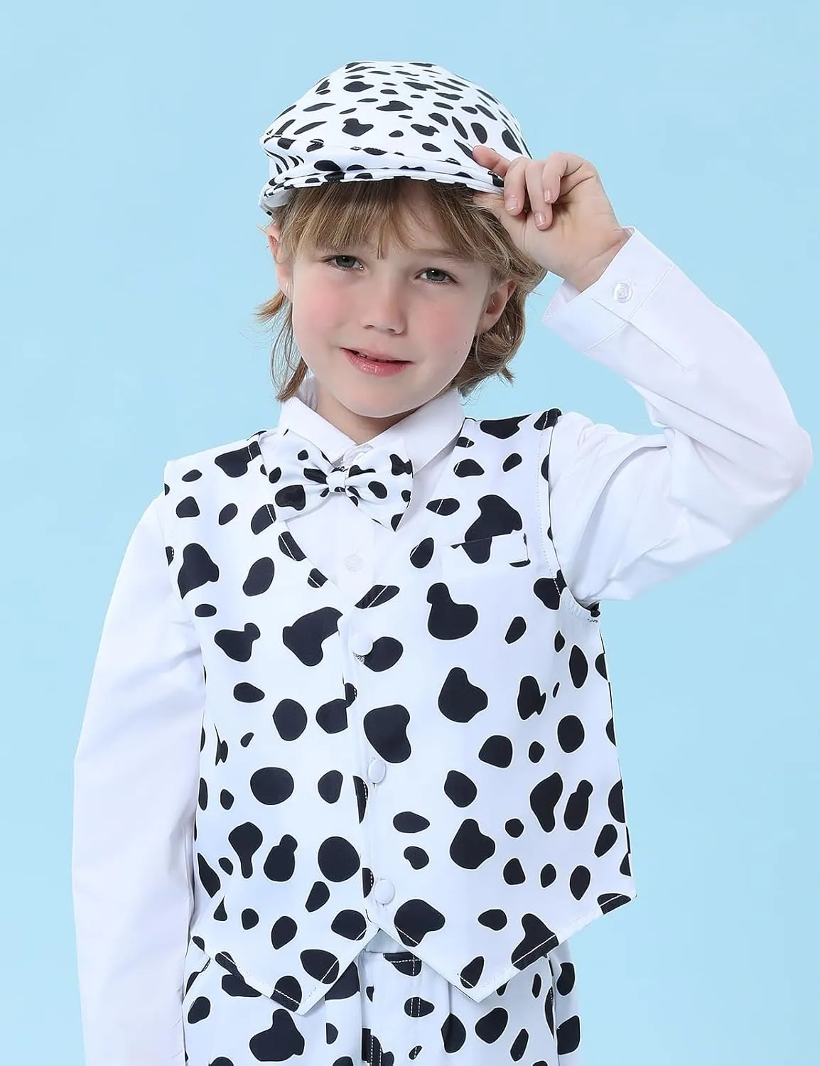A&J DESIGN Baby Boy Driver Cap, Toddler 2pcs Newsboy Cap & Bow Tie （3 Months - 8 Years）