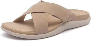 ABEO Women's Laguna Slide Sandals | Orthopedic Arch Support Sandals | Blue