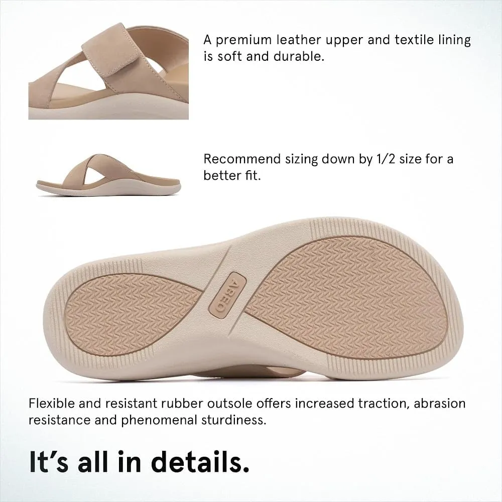 ABEO Women's Laguna Slide Sandals | Orthopedic Arch Support Sandals | Blue
