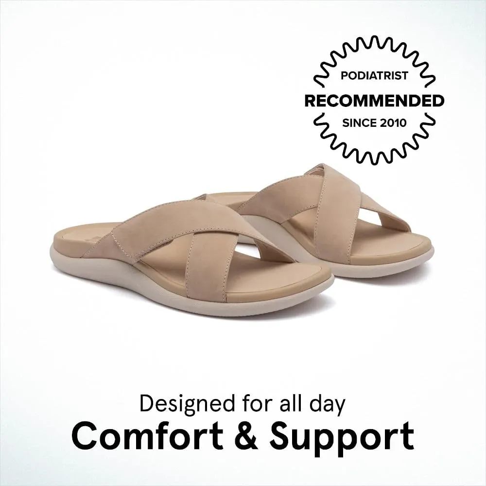 ABEO Women's Laguna Slide Sandals | Orthopedic Arch Support Sandals | Blue