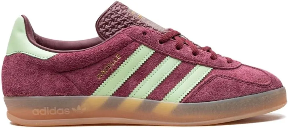 adidas Gazelle Indoor OG Mens Sneaker (Shadow Red Semi Green, 10)