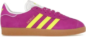 Adidas Gazelle Womens Sneaker (Purple Burst Solar Yellow, 9)