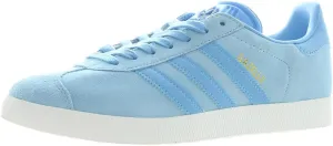 adidas Men's Gazelle Sneaker, Clear Blue/Light Blue/Off White, Size 10