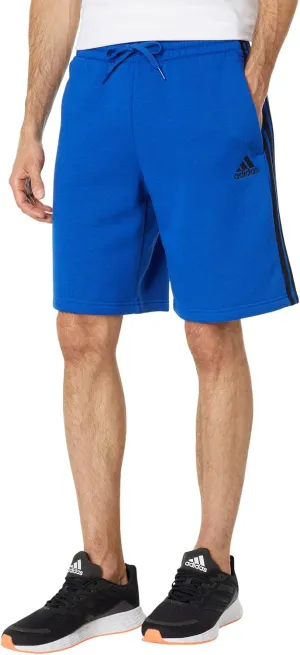 adidas Men's Tall Size Essentials Fleece 3-Stripes Shorts, Team Royal Blue/Black, Large