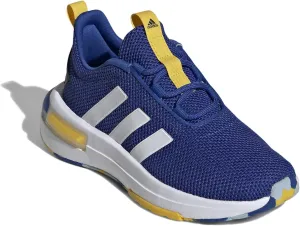 adidas Racer TR23 Sneaker, Team Royal Blue/White/Utility Yellow, 5 US Unisex Big Kid