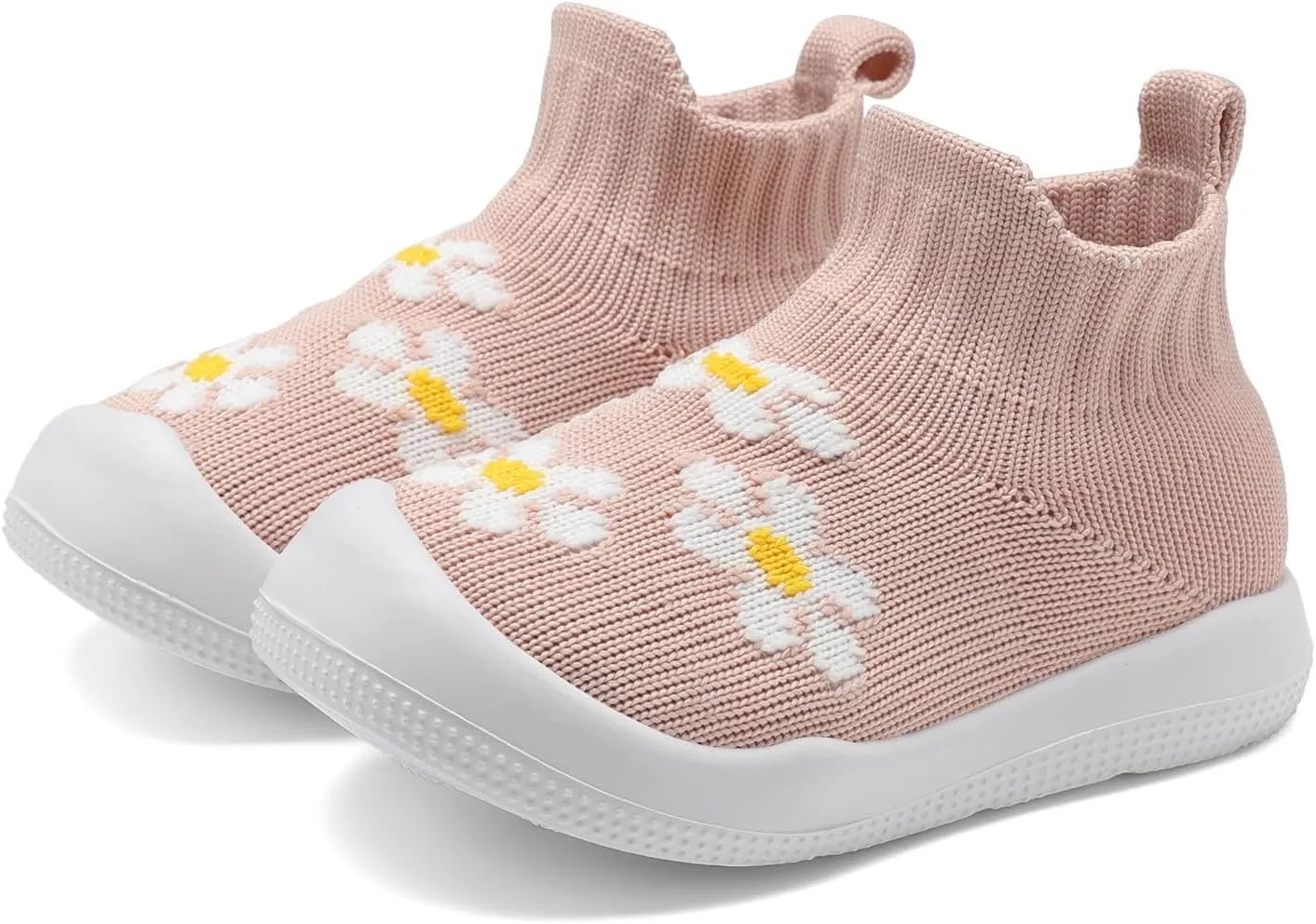 adituo Baby Sock Shoes Baby Walking Shoes for Girls Boys Infant Non-Slip Breathable Soft Rubber Sole Slip On Sneakers