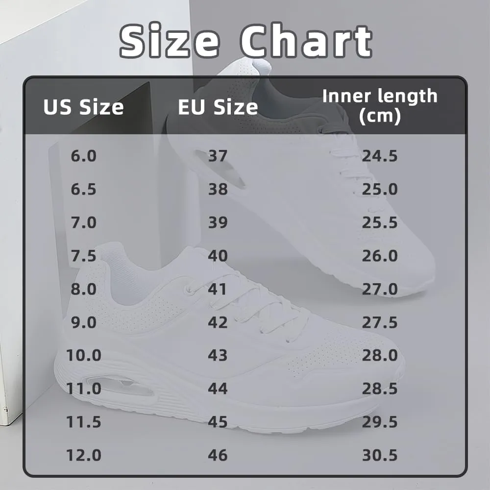 Air Cushion Running Shoes for Men-Slip On Running Shoes Non-Slip Lightweight Breathable Mesh Tennis Comfortable Sneakers.