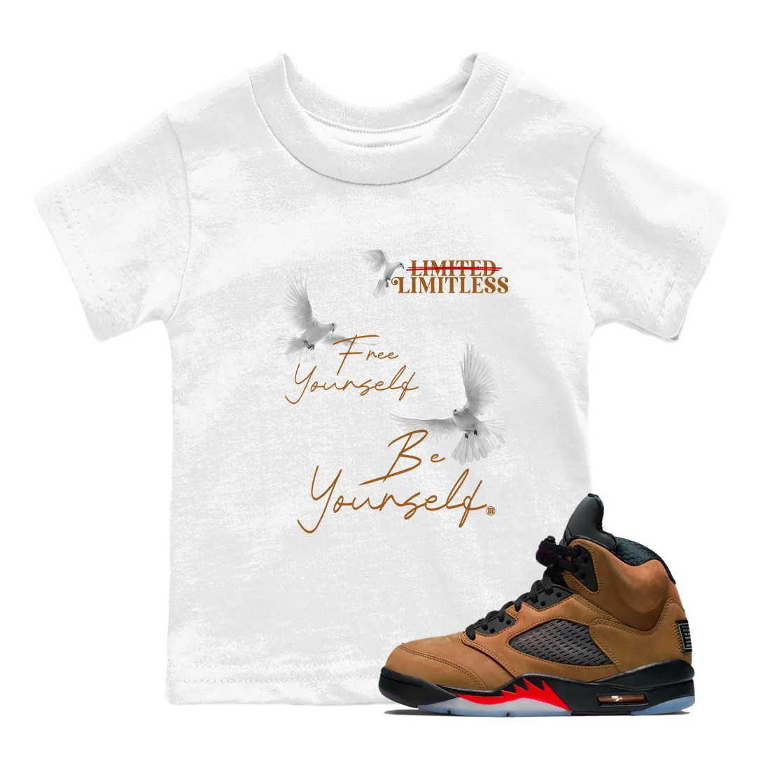 Air Free Yourself Brown Be Sneaker Jordan Yourself 5 Classic Tees SNRT Kids Archaeo Robust -