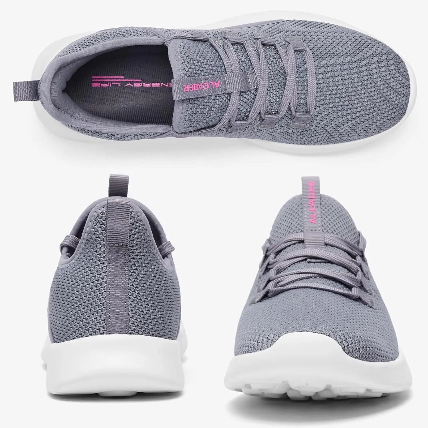 ALEADER Women's Energycloud Lightweight Slip On Walking Running Shoes