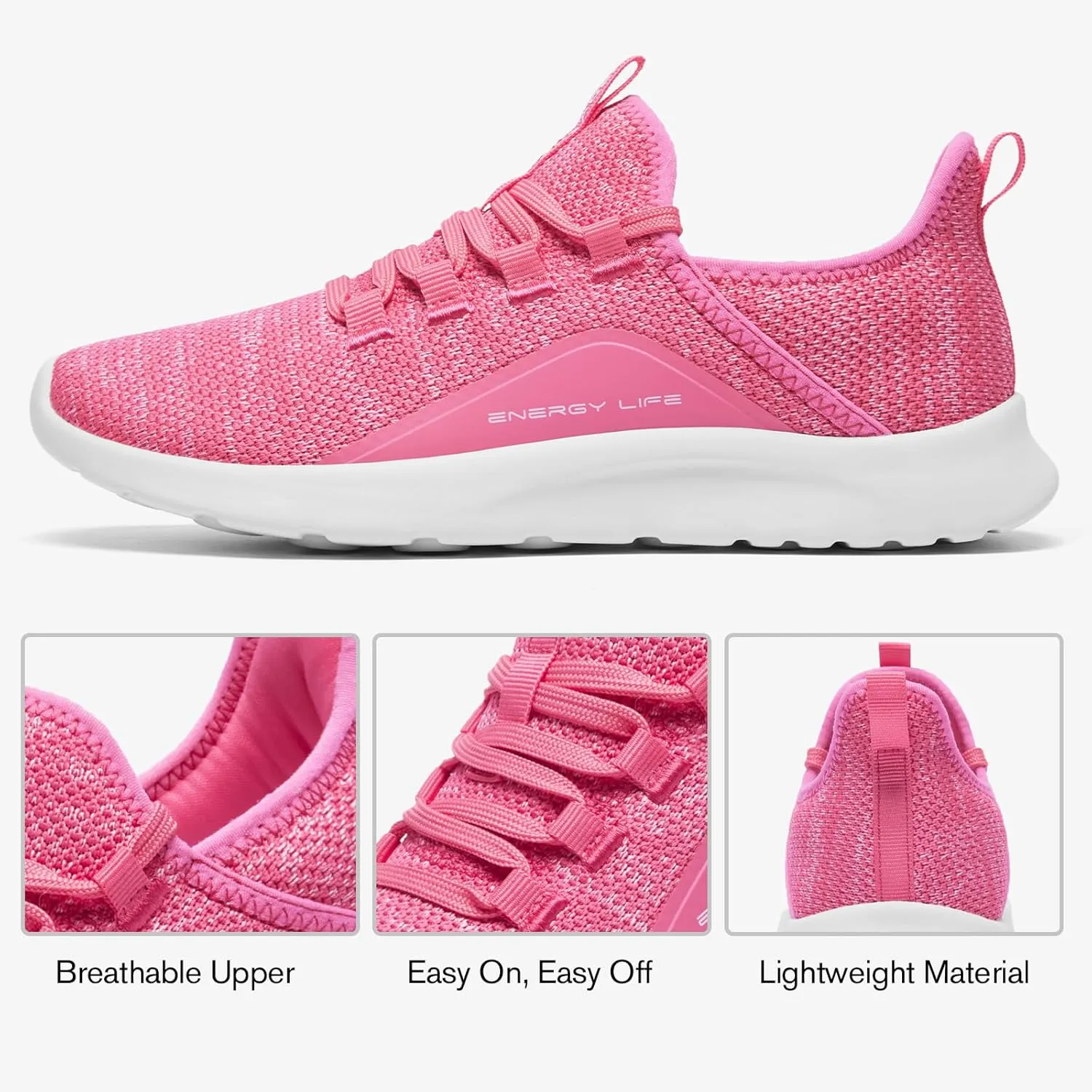 ALEADER Women's Energycloud Lightweight Slip On Walking Running Shoes