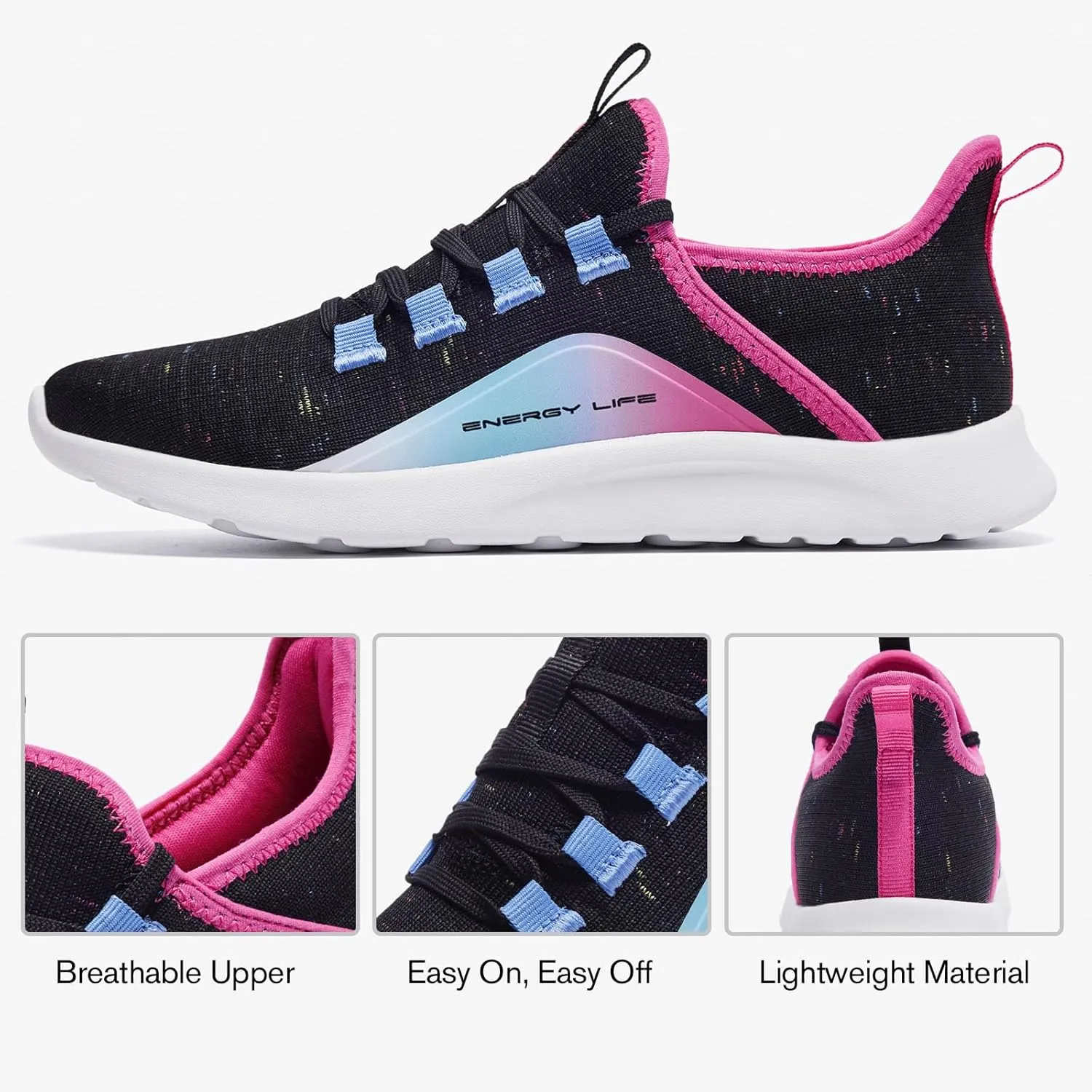 ALEADER Women's Energycloud Lightweight Slip On Walking Running Shoes