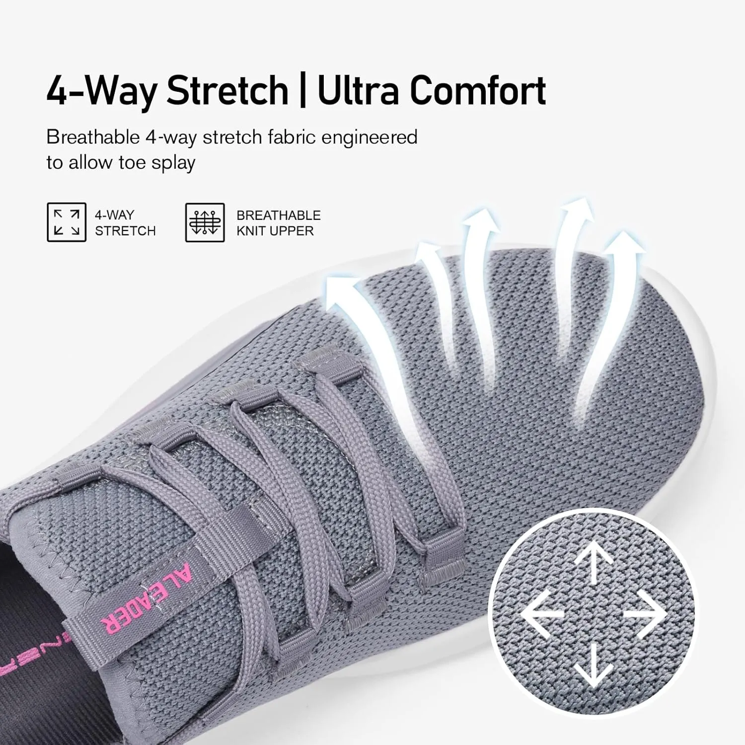 ALEADER Women's Energycloud Lightweight Slip On Walking Running Shoes