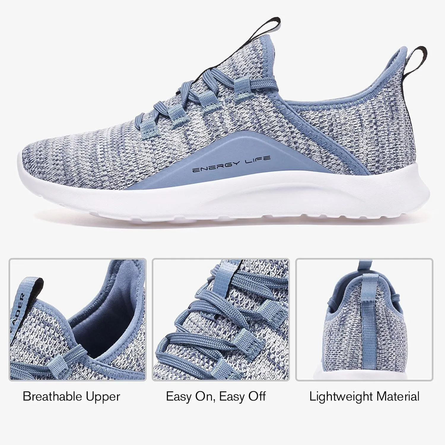 ALEADER Women's Energycloud Lightweight Slip On Walking Running Shoes