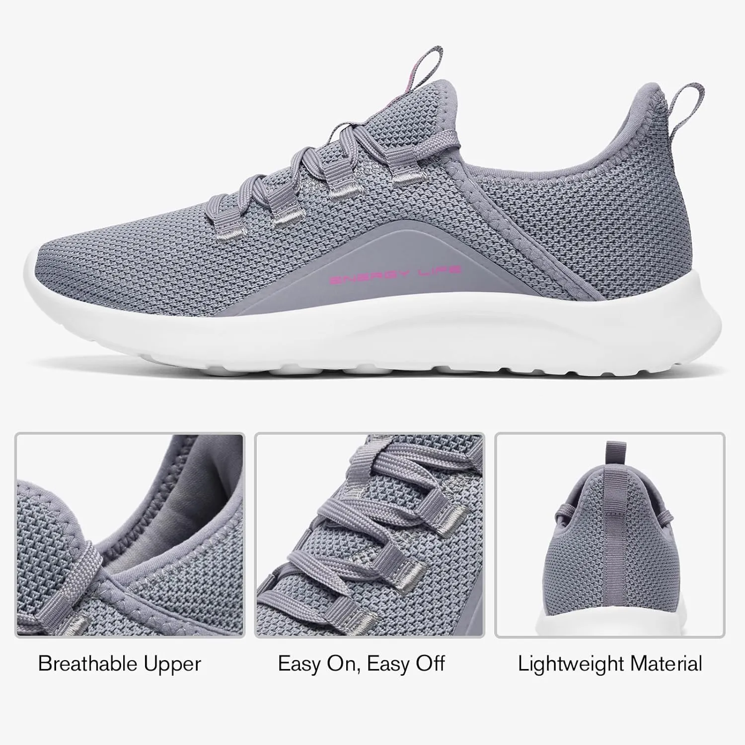 ALEADER Women's Energycloud Lightweight Slip On Walking Running Shoes