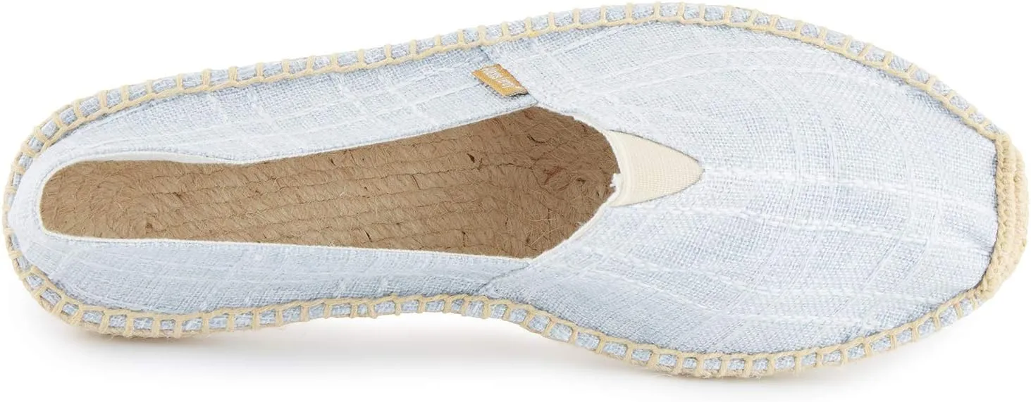 Alexis Leroy Men's Closed Toe Canvas Slip on Flat Espadrille Shoes
