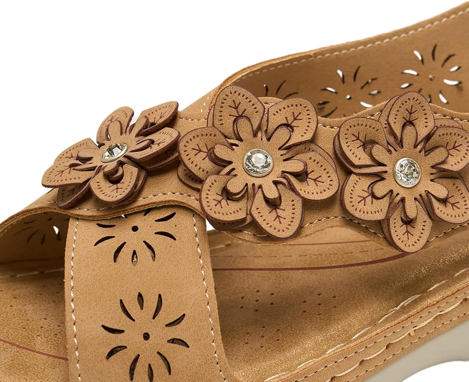Alexis Leroy Summer Ankle Strap Comfort Sole Open Toe Flat Women's Sandals