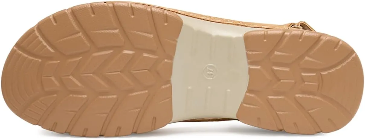 Alexis Leroy Summer Ankle Strap Comfort Sole Open Toe Flat Women's Sandals