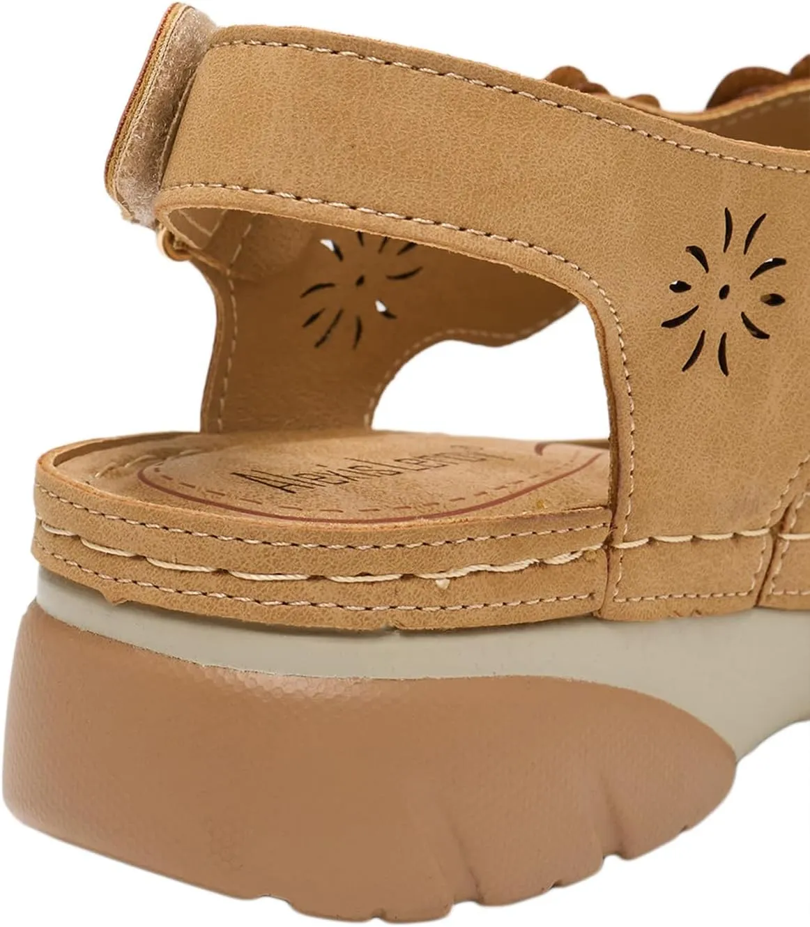 Alexis Leroy Summer Ankle Strap Comfort Sole Open Toe Flat Women's Sandals