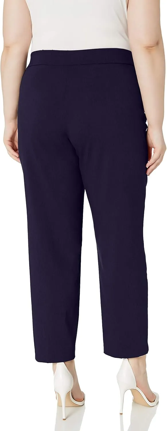 Alfred Dunner Women's Allure Slimming Plus Size Stretch Pants-Modern Fit