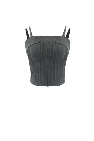 Always Sleek Top - Charcoal