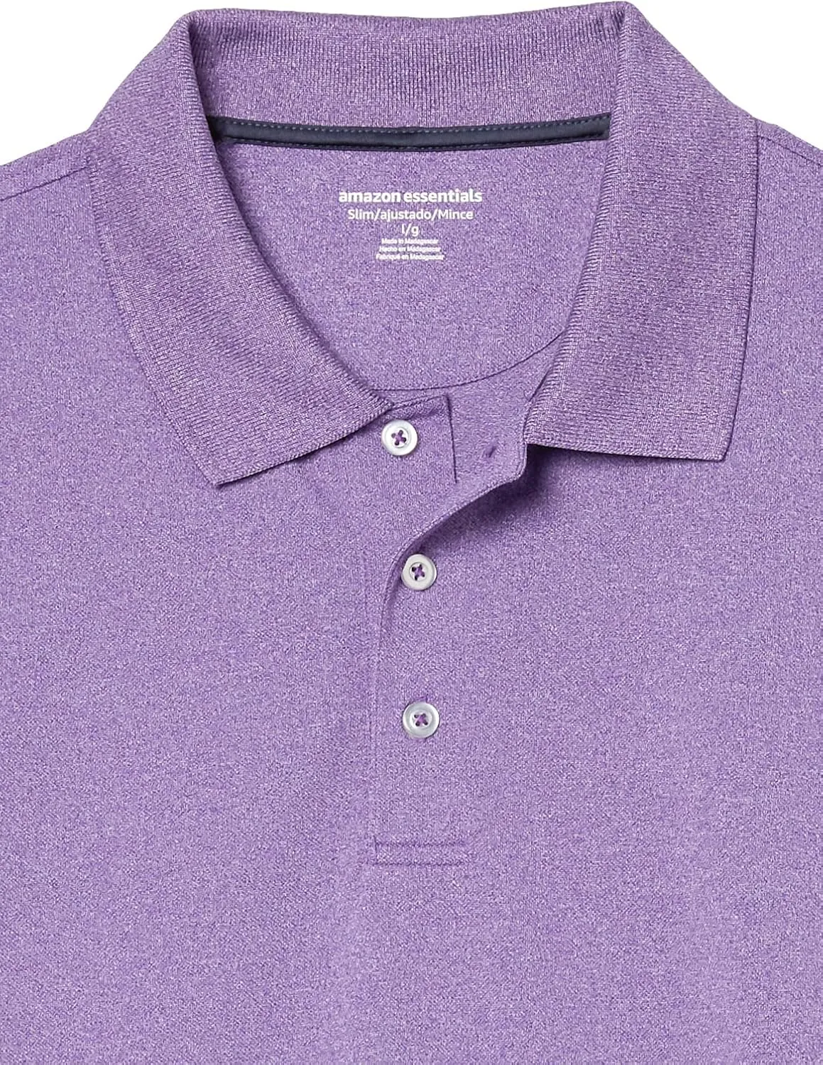 Amazon Essentials Men's Golf Polo Shirt, Short Sleeve, Dri Fit, Slim-Fit, Quick-Dry
