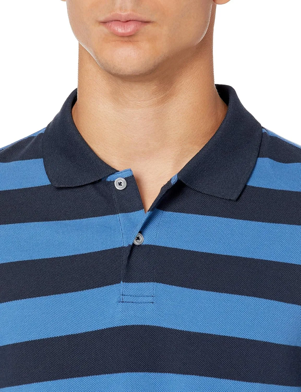 Amazon Essentials Men's Polo Shirts Short Sleeve, Slim-Fit Cotton Pique