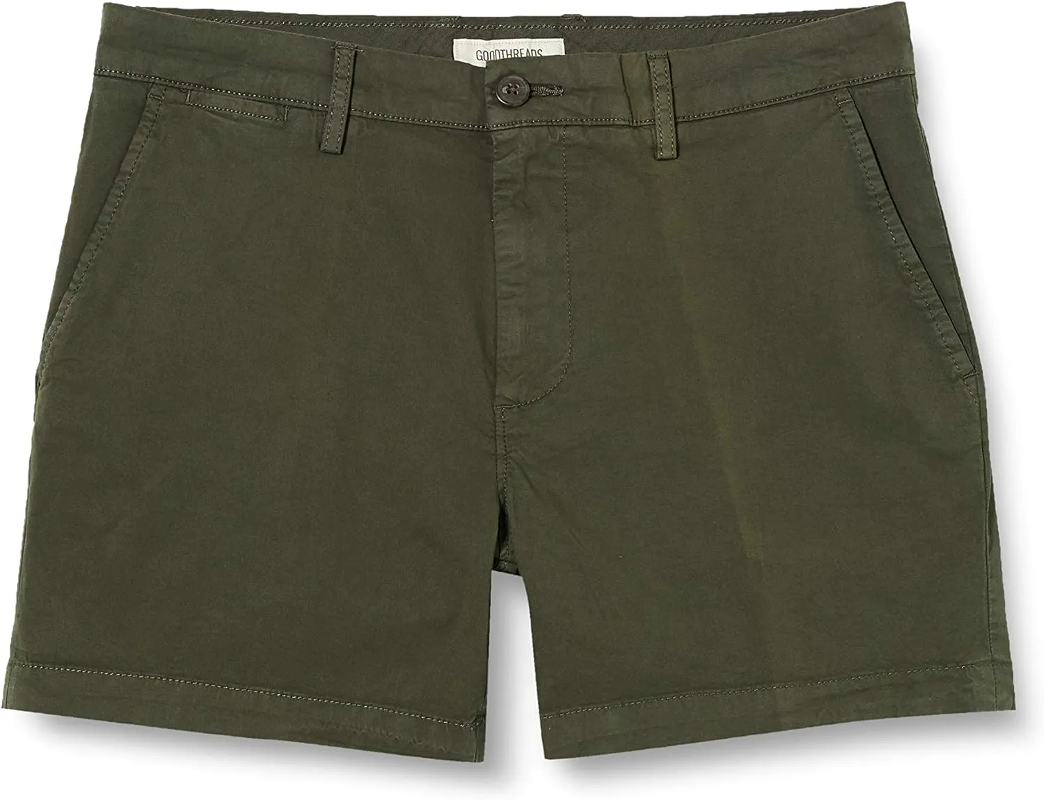 Amazon Essentials Men's Slim-Fit 5" Flat-Front Comfort Stretch Chino Short (Previously Goodthreads)