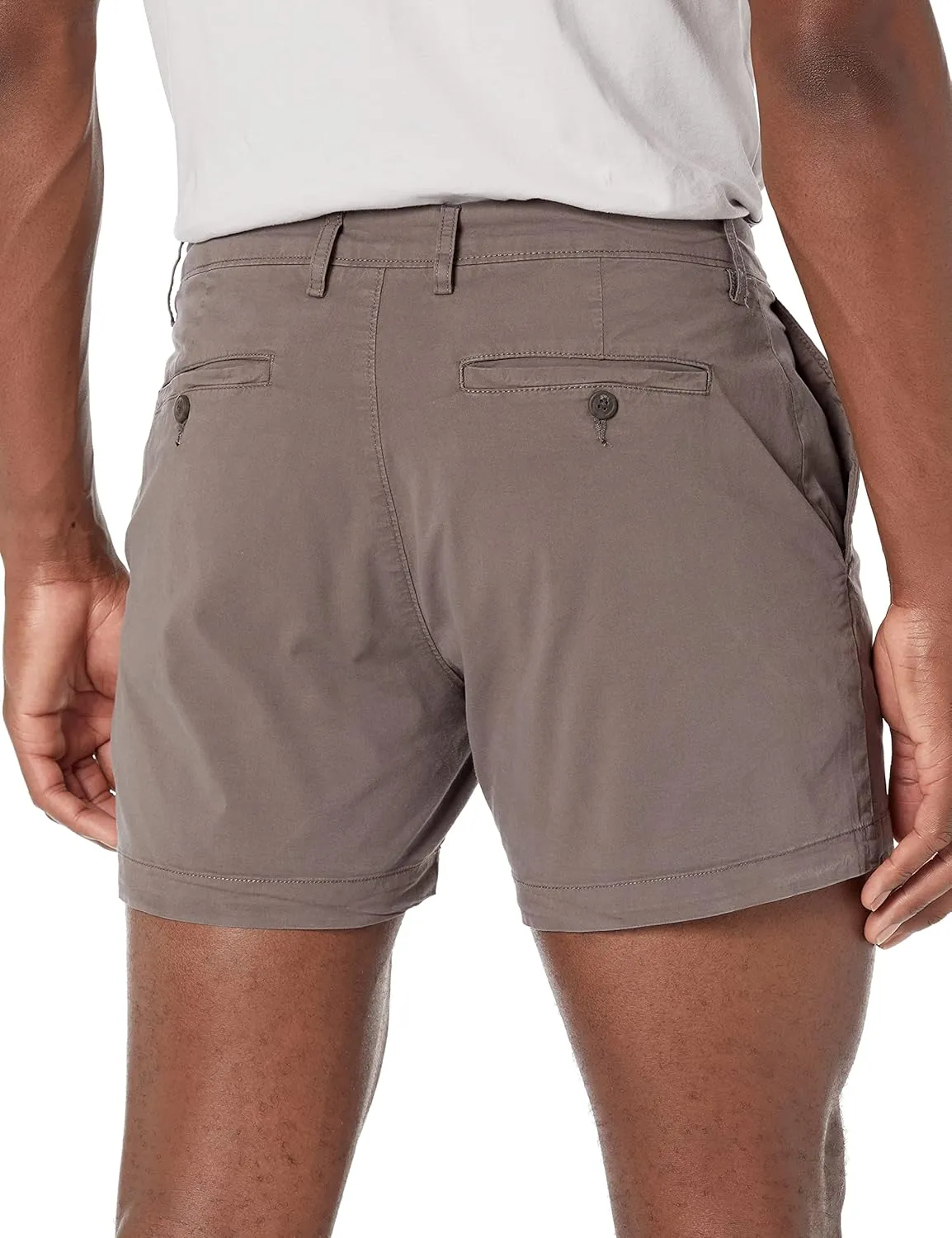 Amazon Essentials Men's Slim-Fit 5" Flat-Front Comfort Stretch Chino Short (Previously Goodthreads)
