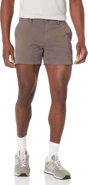 Amazon Essentials Men's Slim-Fit 5" Flat-Front Comfort Stretch Chino Short (Previously Goodthreads)