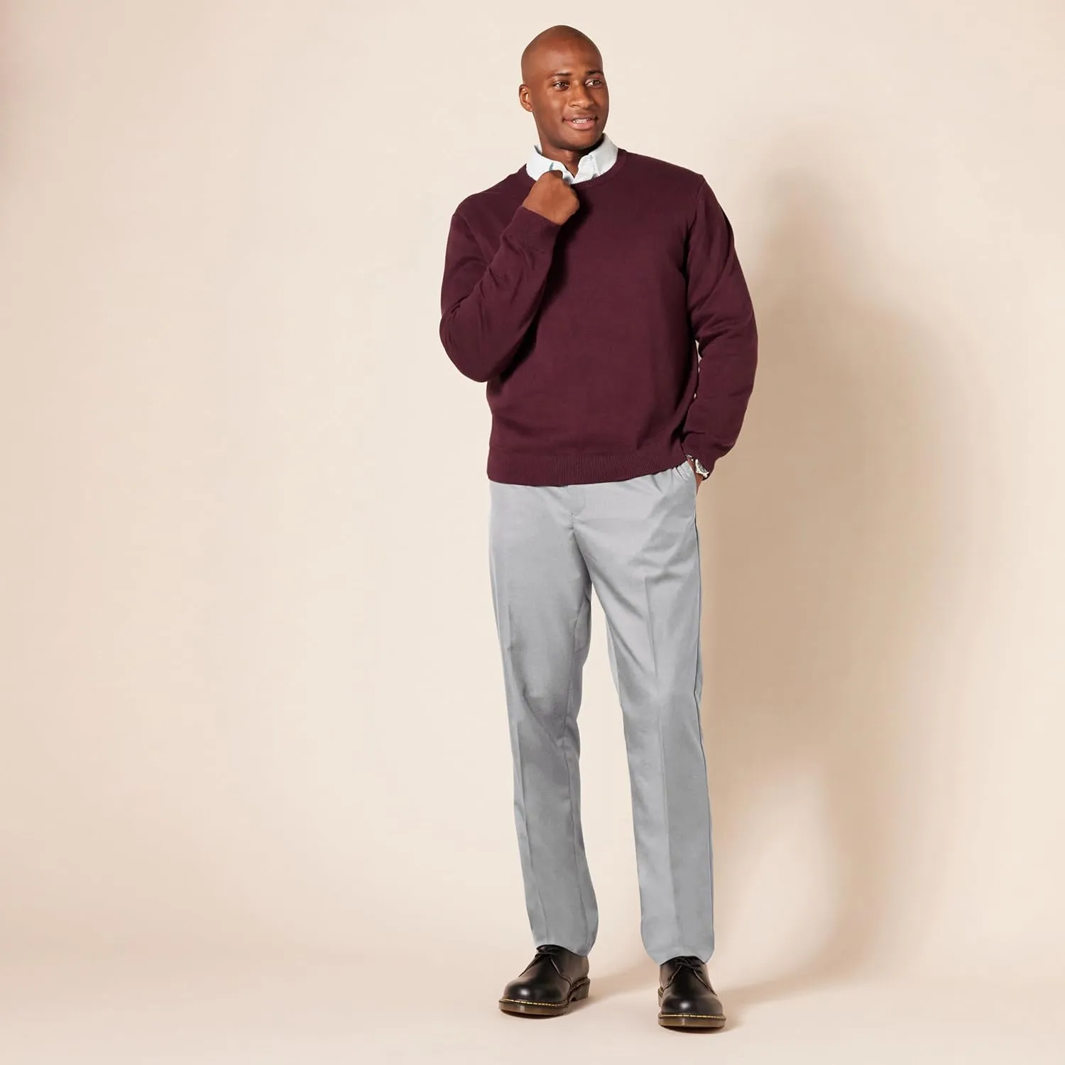 Amazon Essentials Men's Slim-Fit Flat-Front Dress Pant
