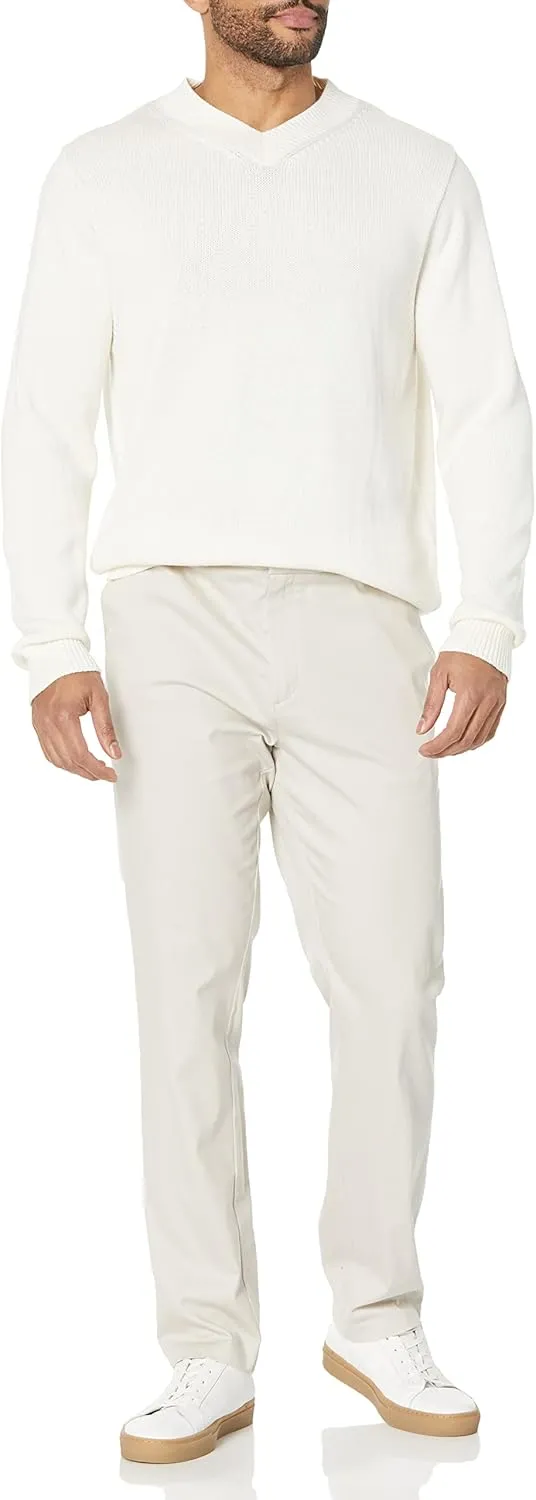 Amazon Essentials Men's Slim-Fit Wrinkle-Resistant Flat-Front Stretch Chino Pant