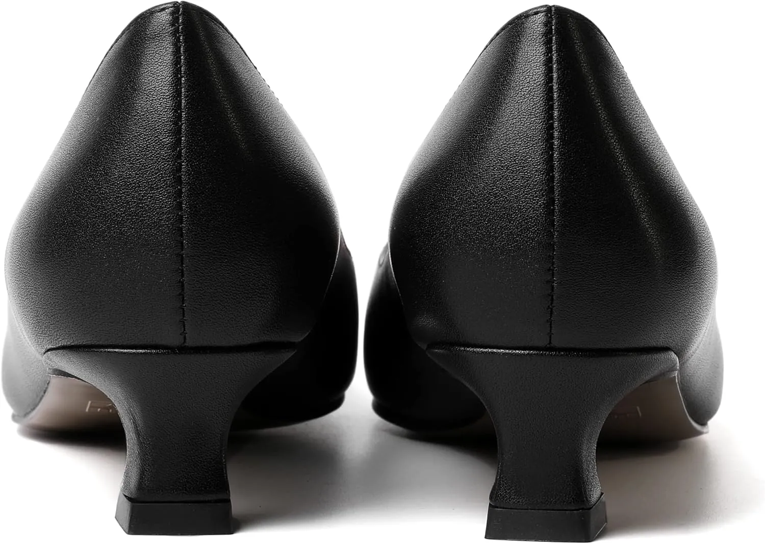 AMBELIGHT Womens Slip On Solid Casual Pointed Toe Office Suede Kitten Low Heel Pumps Shoes 1.5 Inch