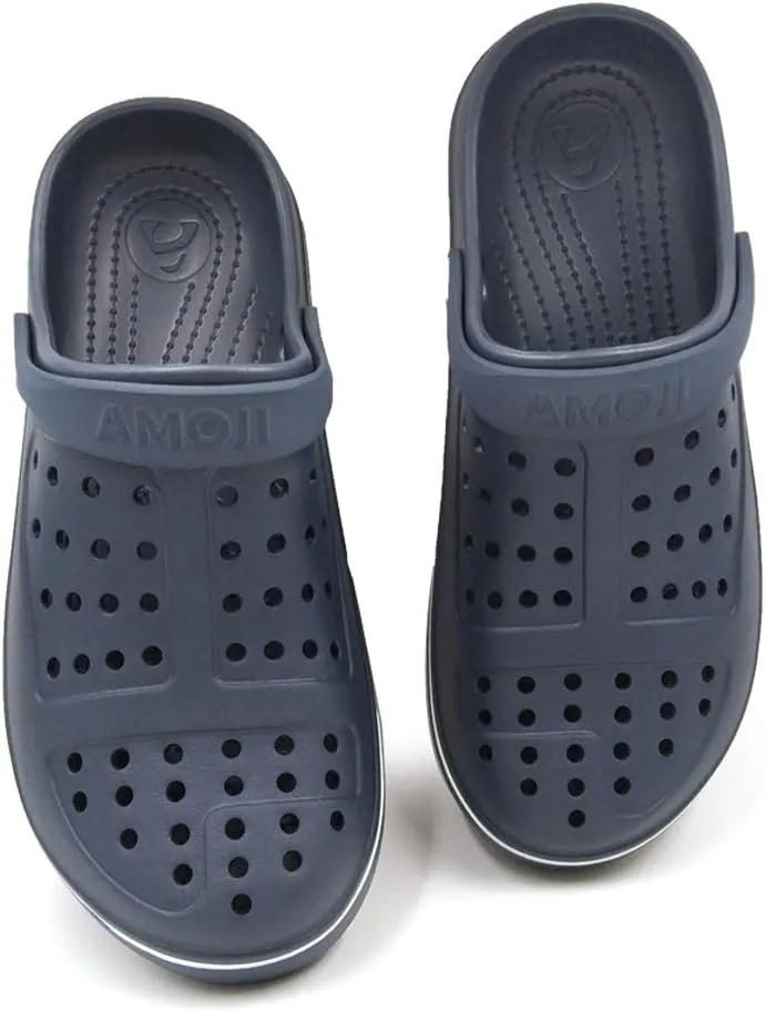 Amoji Unisex Clogs Garden Shoes Slip On Sandals CL8818