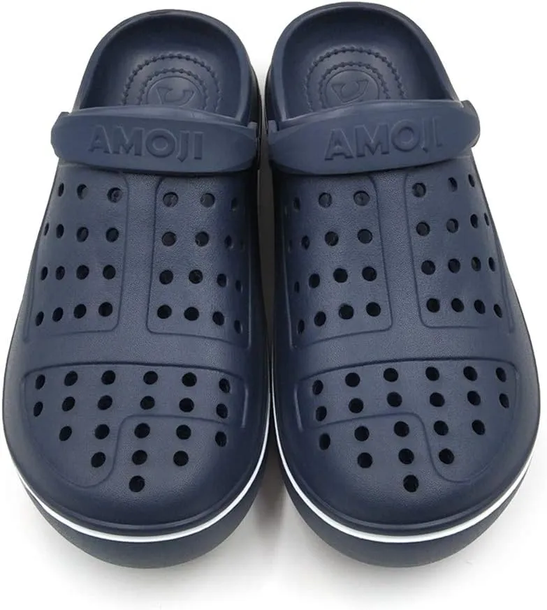 Amoji Unisex Clogs Garden Shoes Slip On Sandals CL8818