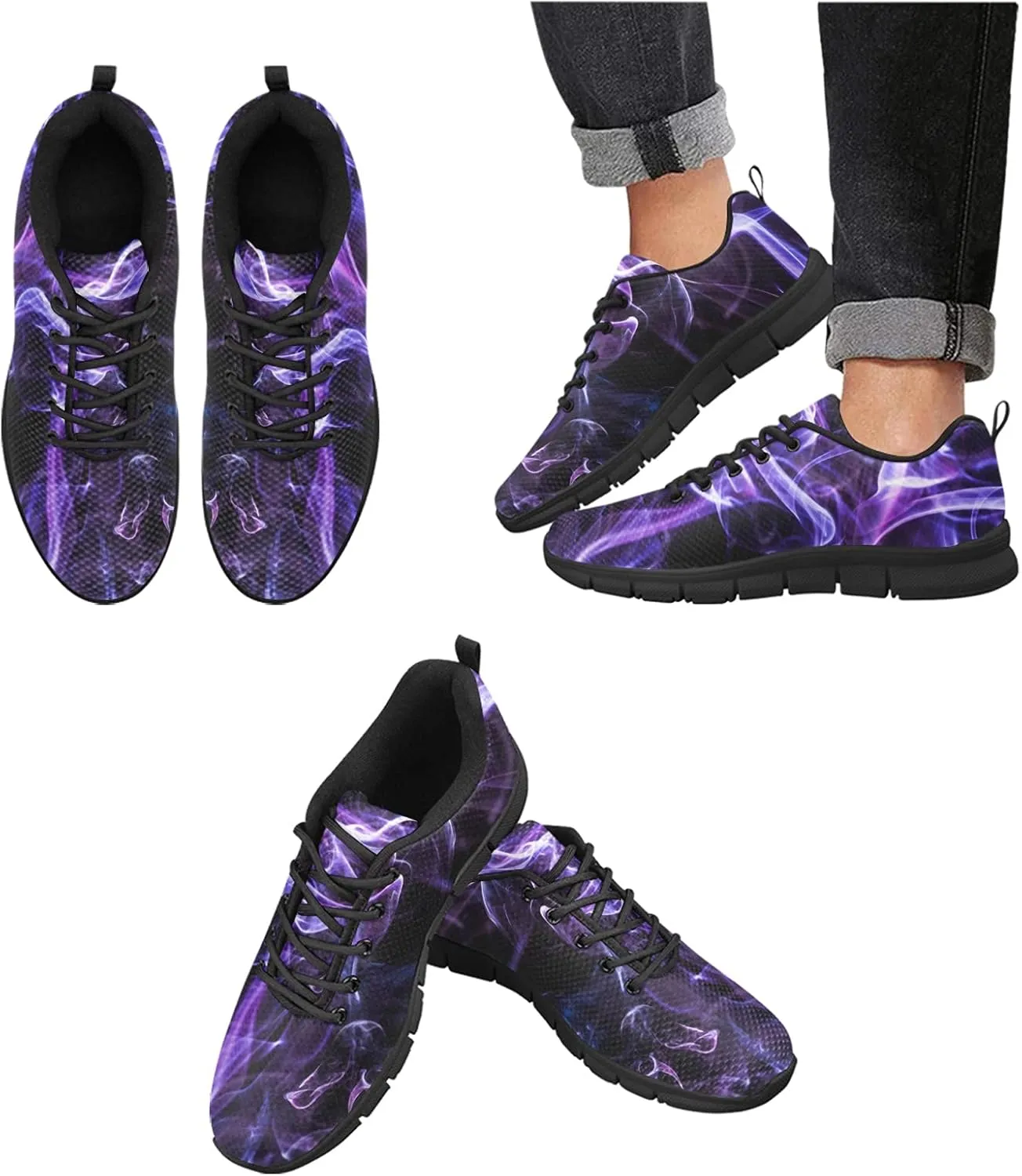 ANANGTEE Awsome Motorcycle Womens Sneakers Fashion Casual Comfortable Lightweight Breathable Arch Support Slip On Non-Slip Tennis Shoes Walking Shoes US13