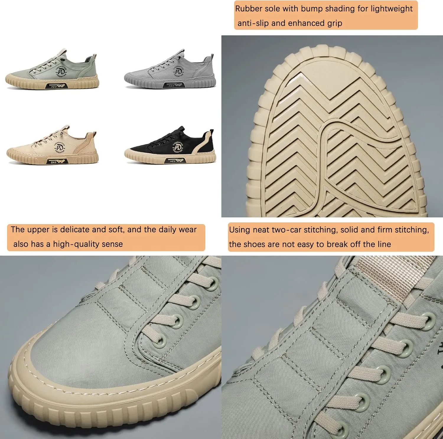 AngryMonkey Hopomart Summer Casual Breathable Men's Shoes,2022 New Outdoor Travel Non-Slip Low Top Sport Jogging Shoes