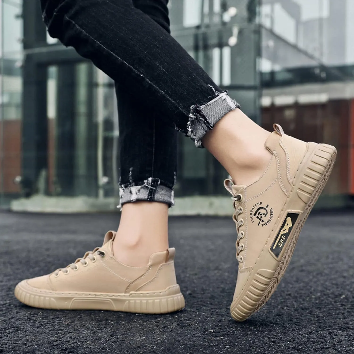 AngryMonkey Hopomart Summer Casual Breathable Men's Shoes,2022 New Outdoor Travel Non-Slip Low Top Sport Jogging Shoes