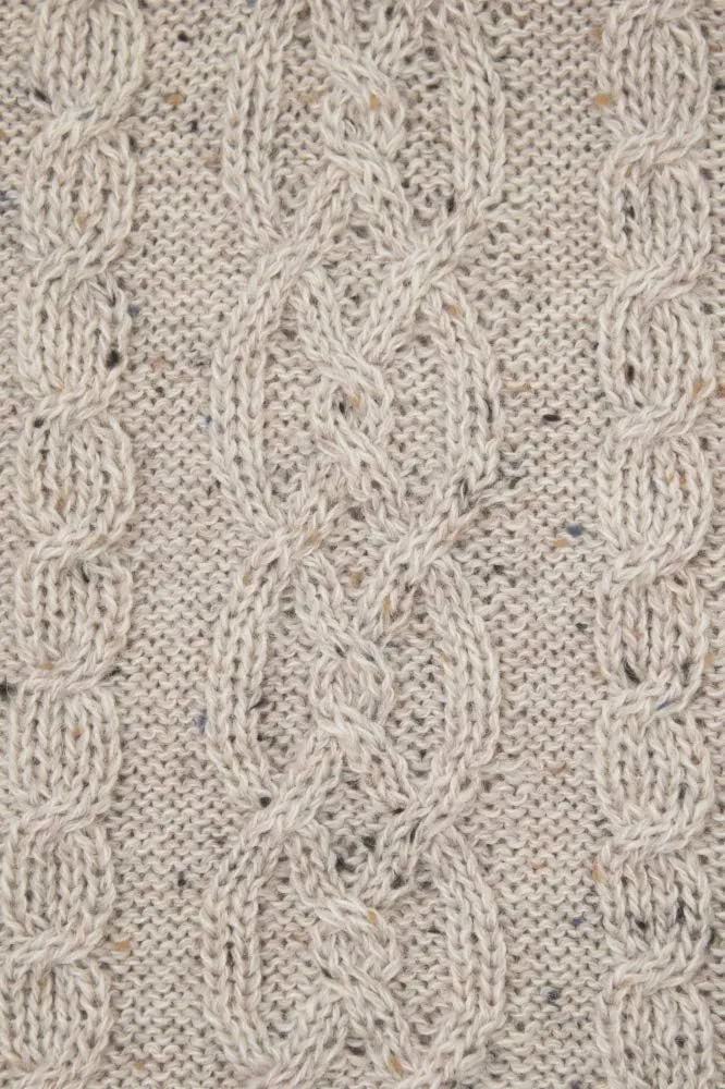 Aran Crafts Basket Stitch Crew Neck Sweater (100% Wool)