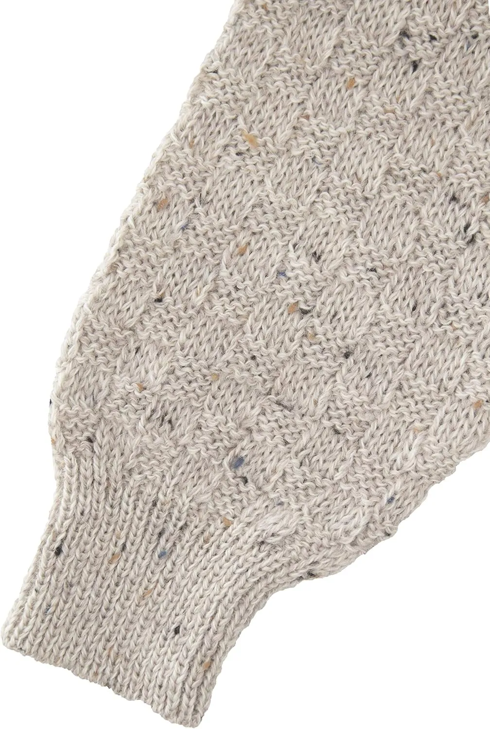 Aran Crafts Basket Stitch Crew Neck Sweater (100% Wool)